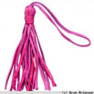 Pinsel Leder Fuchsia - 3 Stück - #18821