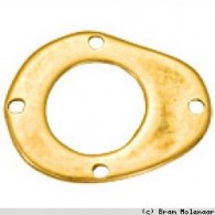 Planet Earth Bronze 42mm ovalen Ring - #6770