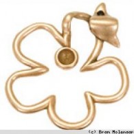 Planet Earth bronzefarbig Blume - #18455