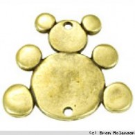 Planet Earth Gold Farbe Anh&amp;auml;nger Beert - #6688