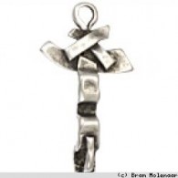 Planet Earth Silber Kreuz Anh&amp;auml;nger - #6729