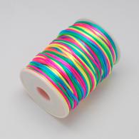 rainbow Satin Cord-2mm - pro10 meter - #75769