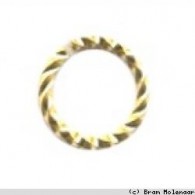 Ring gedreht goldfarbig 6mm - 200 St&amp;uuml;ck (88145500) - #19003