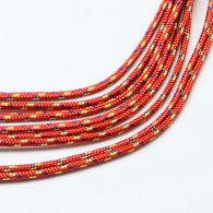 Rock Climbing Ropes, Polyester &amp; Po\lypropylene Paracords, BurlyWood, 2mm; about 5m - #81013