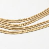 Rock Climbing Ropes, Polyester &amp; Po\lypropylene Paracords, BurlyWood, 2mm; about 5m - #21952