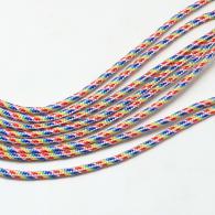 Rock Climbing Ropes, Polyester &amp; Polypropylene Paracords, BurlyWood, 2mm; about 5m - #77345
