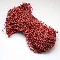 Rock Climbing Ropes, Polyester &amp; Polypropylene Paracords, Red, 2mm; about 5m - #80816