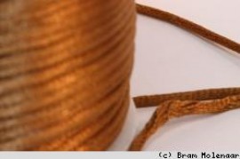 Satinkordel goldbraun 2mm - 5 meter - #13540