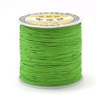 Satinschnur dunkelgrün 1mm - Pro 10 Meter - #20759