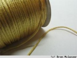 Satinschnur Gold Farbe - Pro 5 Meter - #5754