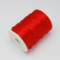 Satinschnur Rot Farbe - Pro 5 Meter - #3206