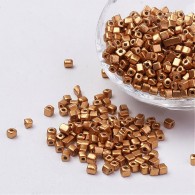 Seed bads 7mm goldfarbe - 50 gram - #12417