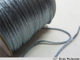 Silber Satin Cord - Pro 5 Meter - #5757