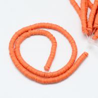 Ton Perlen orange 380stuck - 6mm - #189979