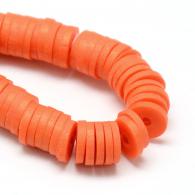 Ton Perlen orange 380stuck - 6mm - #189979