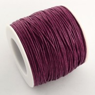 Wachsschnur bordeaux  1mm - 10 Meter - #76462