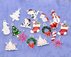 Weihnachts 19x8mm-27x16mm - pro 10 stuck - #81764